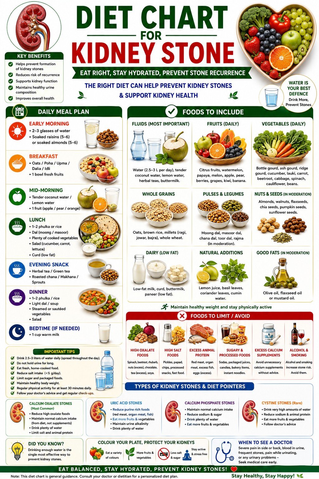 Kidney Stones — Dietary Advice